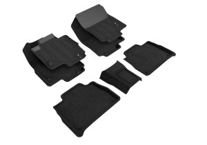 Mercedes-Benz GLE-Class Floor Mats - Front and Rear - 3D MAXpider - Elegant Hybrid - Black - `20-`24 Mercedes-Benz GLE-Class Floor Mats - Front and Rear - 3D MAXpider - Elegant Hybrid - Black - `20-`24